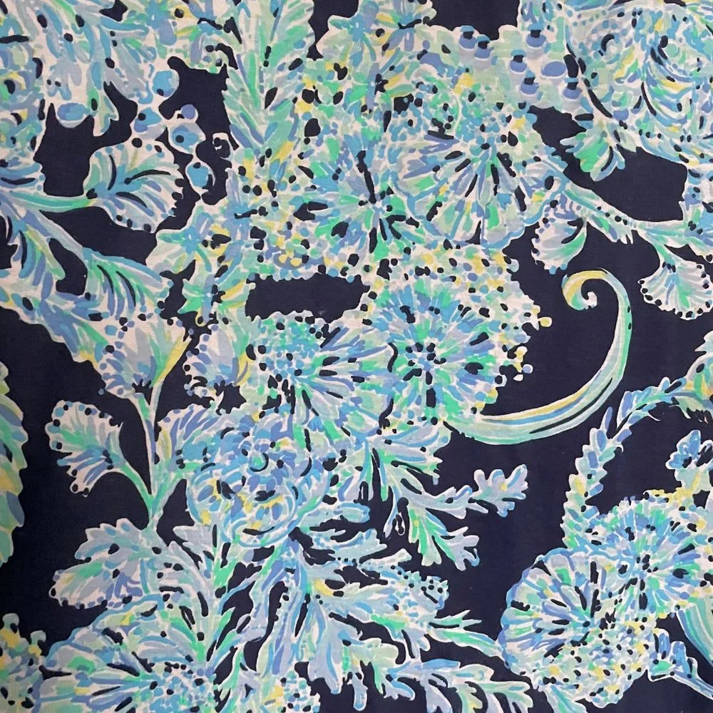 NWOT Lilly Pulitzer Merrill Maxi Tank Dress In High Tide Navy Scuba Doo XXS - Picture 14 of 15